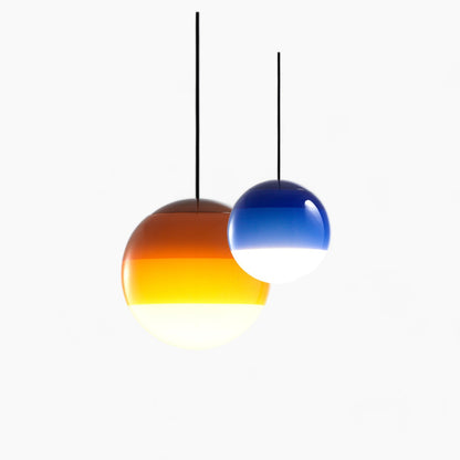 Lampada a sospensione LED moderna, dimmerabile – Nichel spazzolato, E27, design in vetro e pietra