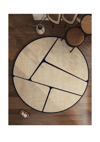 LunaWeave | Tapis rond pour la maison | Tapis luxueux de style français – doux, élégant & facile d'entretien