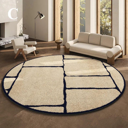LunaWeave | Tapis rond pour la maison | Tapis luxueux de style français – doux, élégant & facile d'entretien