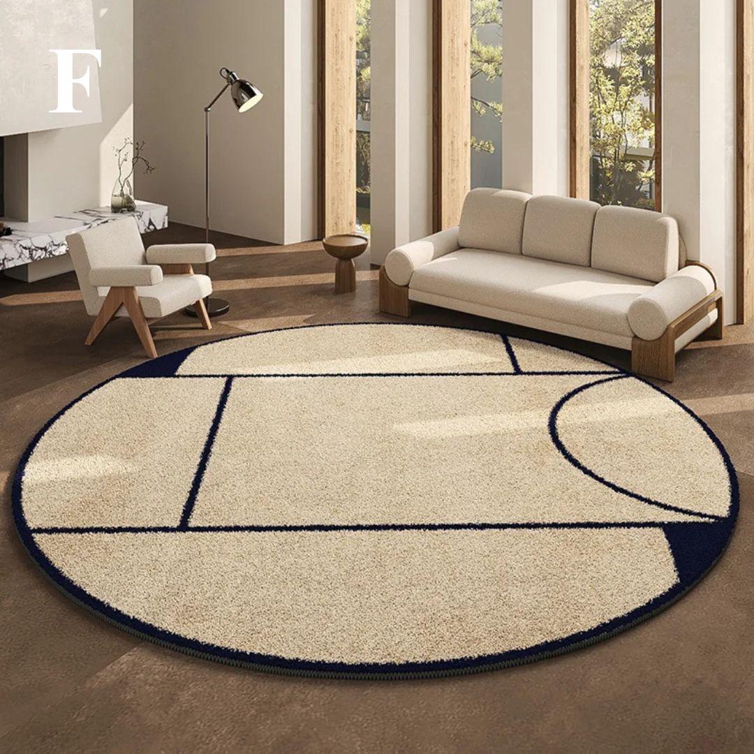 LunaWeave | Tapis rond pour la maison | Tapis luxueux de style français – doux, élégant & facile d'entretien