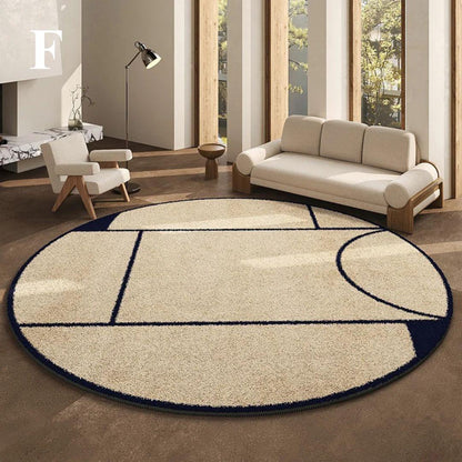 LunaWeave | Tapis rond pour la maison | Tapis luxueux de style français – doux, élégant & facile d'entretien