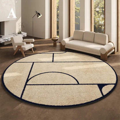 LunaWeave | Tapis rond pour la maison | Tapis luxueux de style français – doux, élégant & facile d'entretien