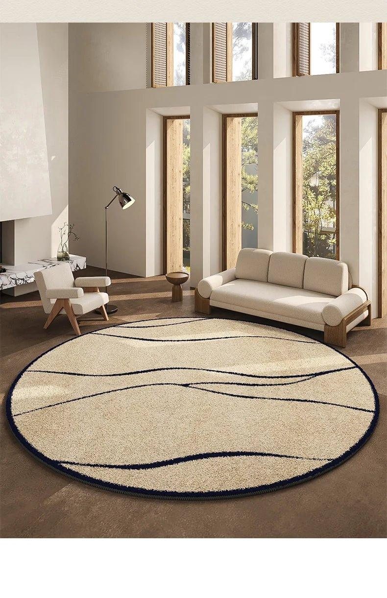 LunaWeave | Tapis rond pour la maison | Tapis luxueux de style français – doux, élégant & facile d'entretien