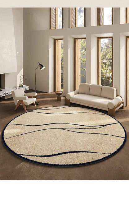 LunaWeave | Tapis rond pour la maison | Tapis luxueux de style français – doux, élégant & facile d'entretien