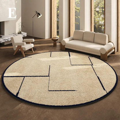 LunaWeave | Tapis rond pour la maison | Tapis luxueux de style français – doux, élégant & facile d'entretien