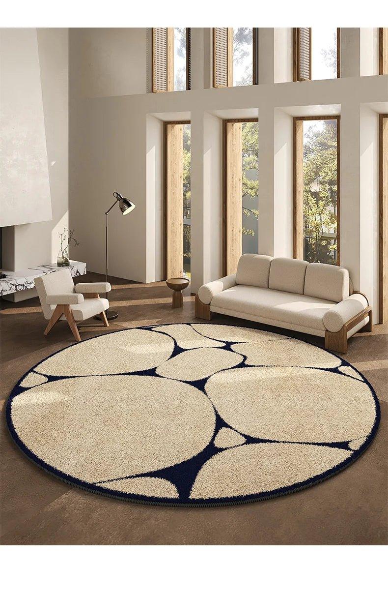LunaWeave | Tapis rond pour la maison | Tapis luxueux de style français – doux, élégant & facile d'entretien