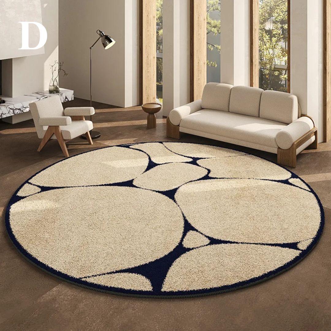 LunaWeave | Tapis rond pour la maison | Tapis luxueux de style français – doux, élégant & facile d'entretien