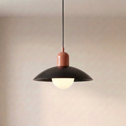 Dolcina | Pendelleuchte aus Eisen mit zweifarbigem Schirm, Ø 32 cm, 150 cm Kabel