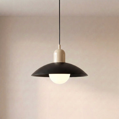 Dolcina | Pendelleuchte aus Eisen mit zweifarbigem Schirm, Ø 32 cm, 150 cm Kabel
