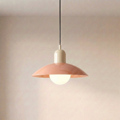 Dolcina | Pendelleuchte aus Eisen mit zweifarbigem Schirm, Ø 32 cm, 150 cm Kabel