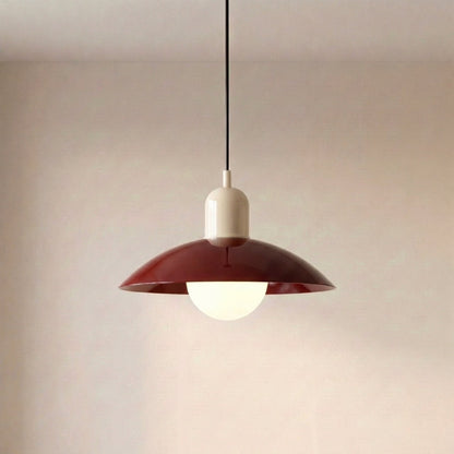 Dolcina | Pendelleuchte aus Eisen mit zweifarbigem Schirm, Ø 32 cm, 150 cm Kabel