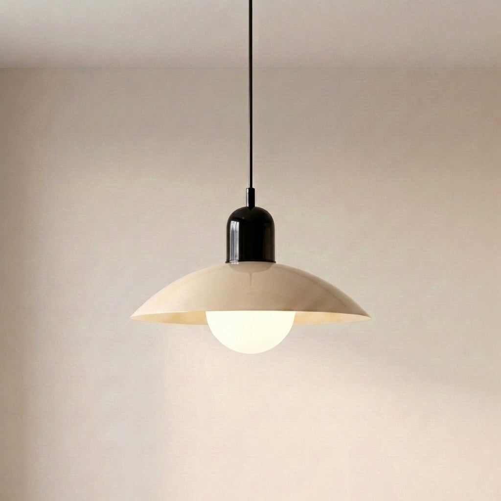 Dolcina | Pendelleuchte aus Eisen mit zweifarbigem Schirm, Ø 32 cm, 150 cm Kabel