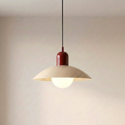 Dolcina | Pendelleuchte aus Eisen mit zweifarbigem Schirm, Ø 32 cm, 150 cm Kabel
