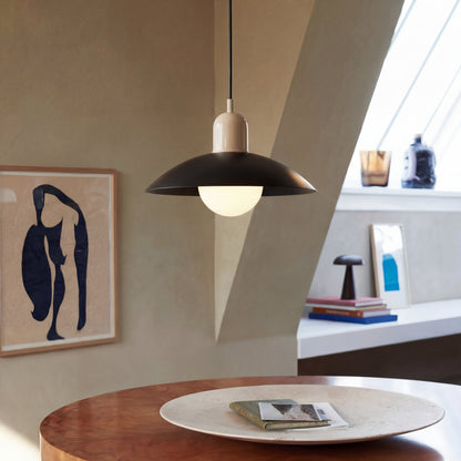 Dolcina | Pendelleuchte aus Eisen mit zweifarbigem Schirm, Ø 32 cm, 150 cm Kabel
