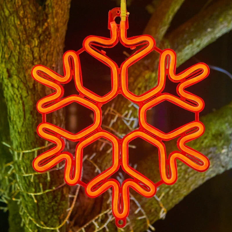 Hängende LED-Weihnachtsbeleuchtung für draußen | Warmweiß | Festliche Deko für Balkon, Garten & Terrasse