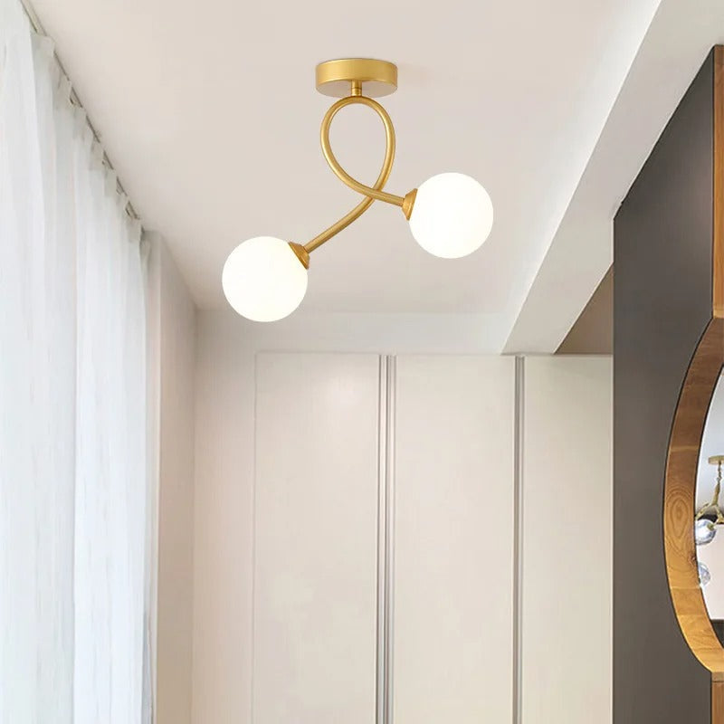 Zenovia – Plafoniera elegante minimalista in vetro per interni moderni