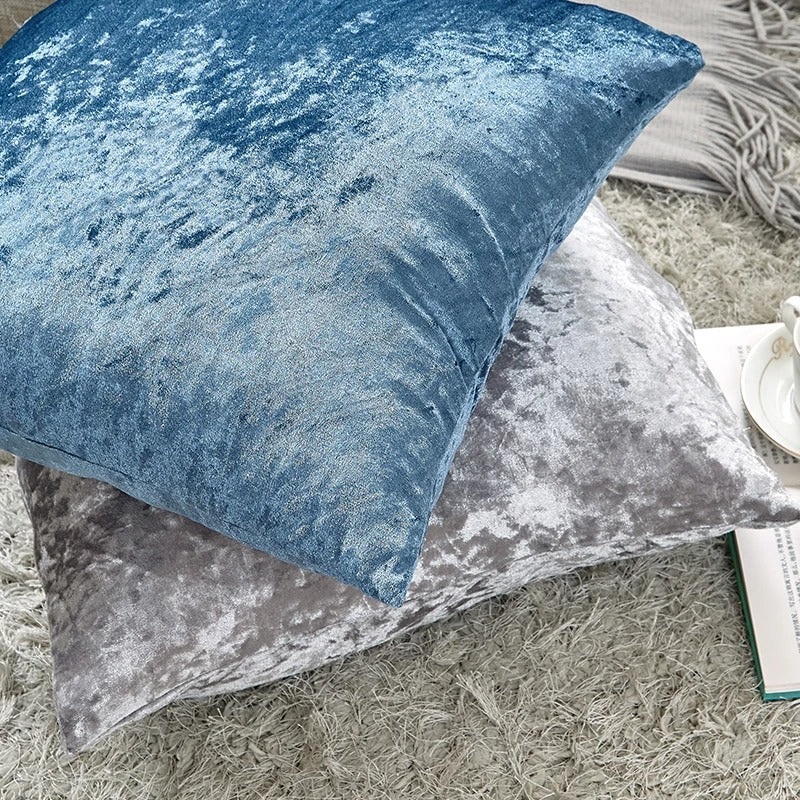 Velvra Crush | Housse de coussin en velours froissé