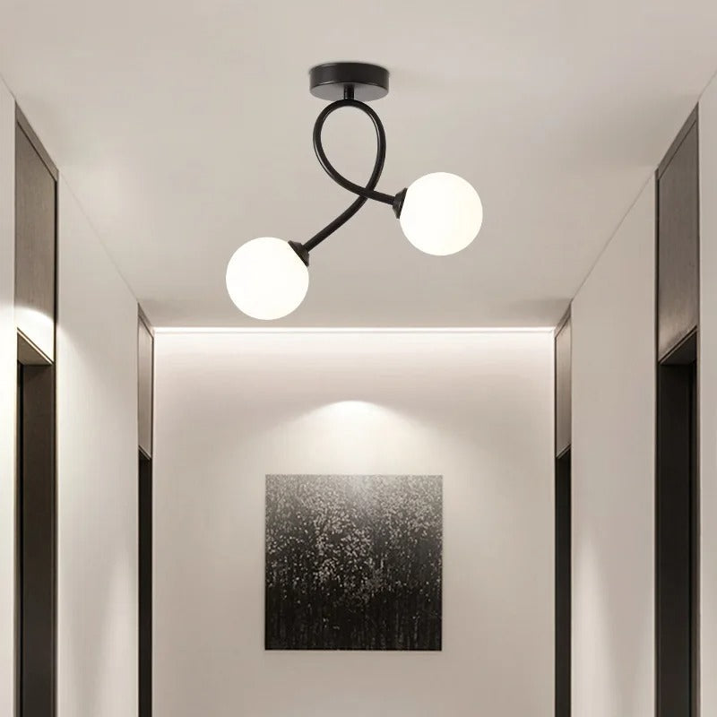 Zenovia – Plafoniera elegante minimalista in vetro per interni moderni