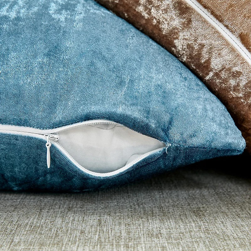 Velvra Crush | Housse de coussin en velours froissé