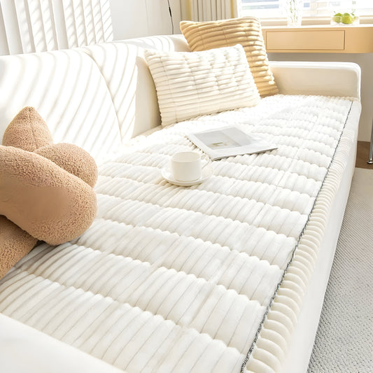 RibCover Classic | Housse de canapé antidérapante en tissu texturé