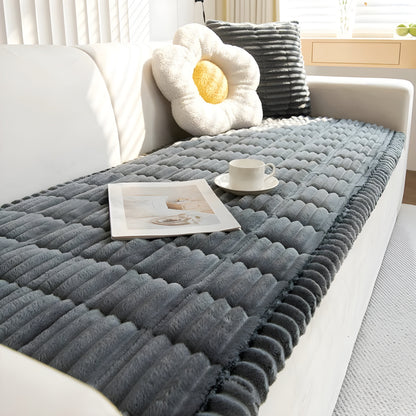 RibCover Classic | Housse de canapé antidérapante en tissu texturé