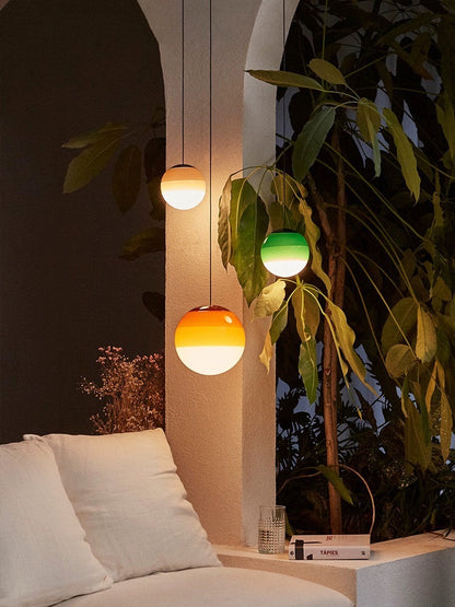 Lampada a sospensione LED moderna, dimmerabile – Nichel spazzolato, E27, design in vetro e pietra