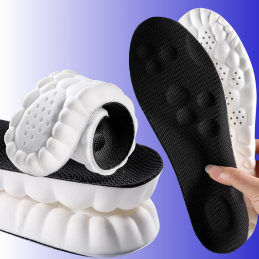 Plantillas de masaje de malla con soporte amortiguador para el arco del pie