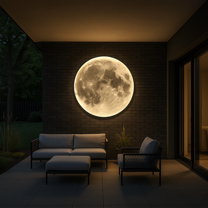 Selunia | Mond Wandleuchte innen mit LED und App-Steuerung, Ø 40 bis 100 cm