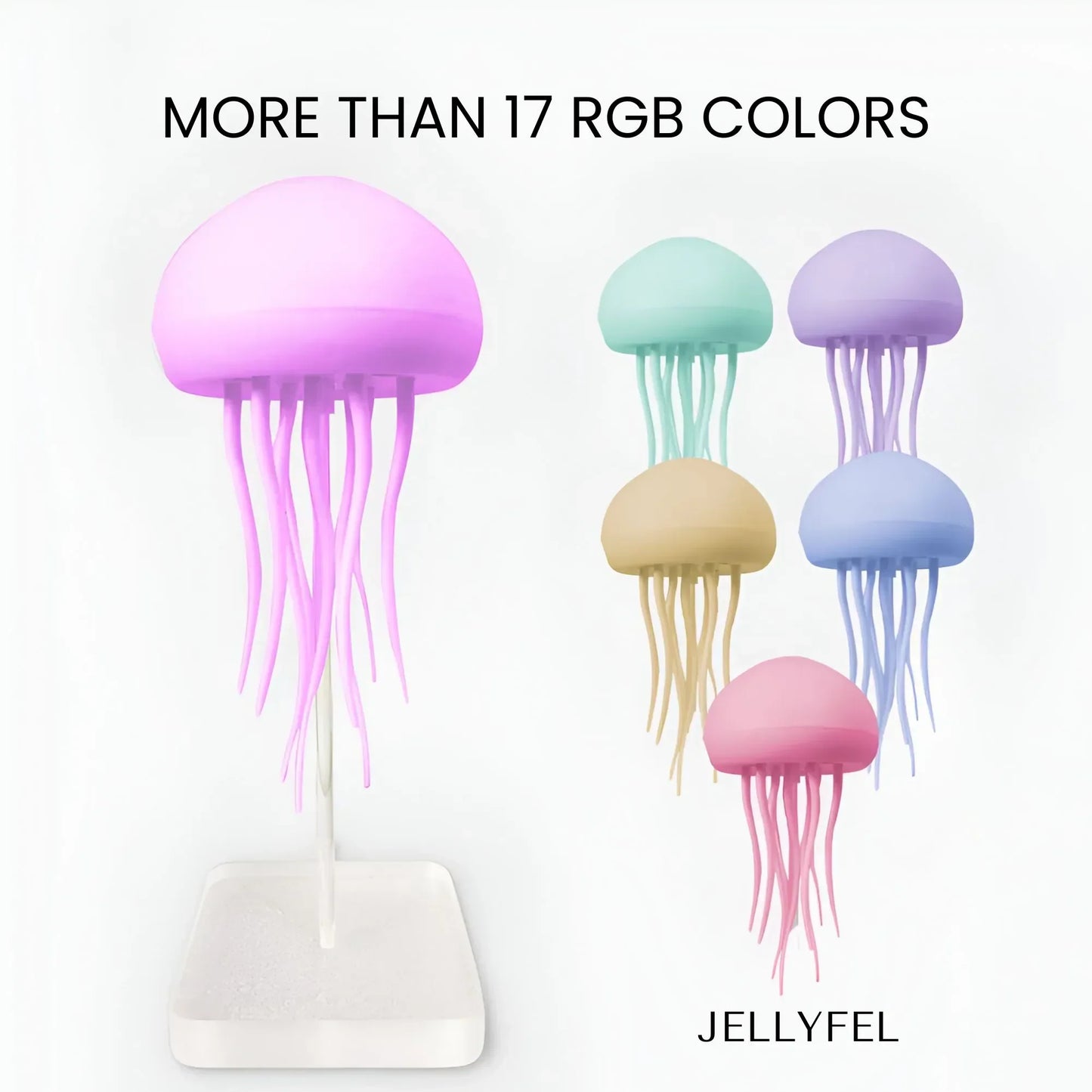 JellyBeat Aura | Lampada medusa LED a cambio colore con effetto movimento per luce d’atmosfera