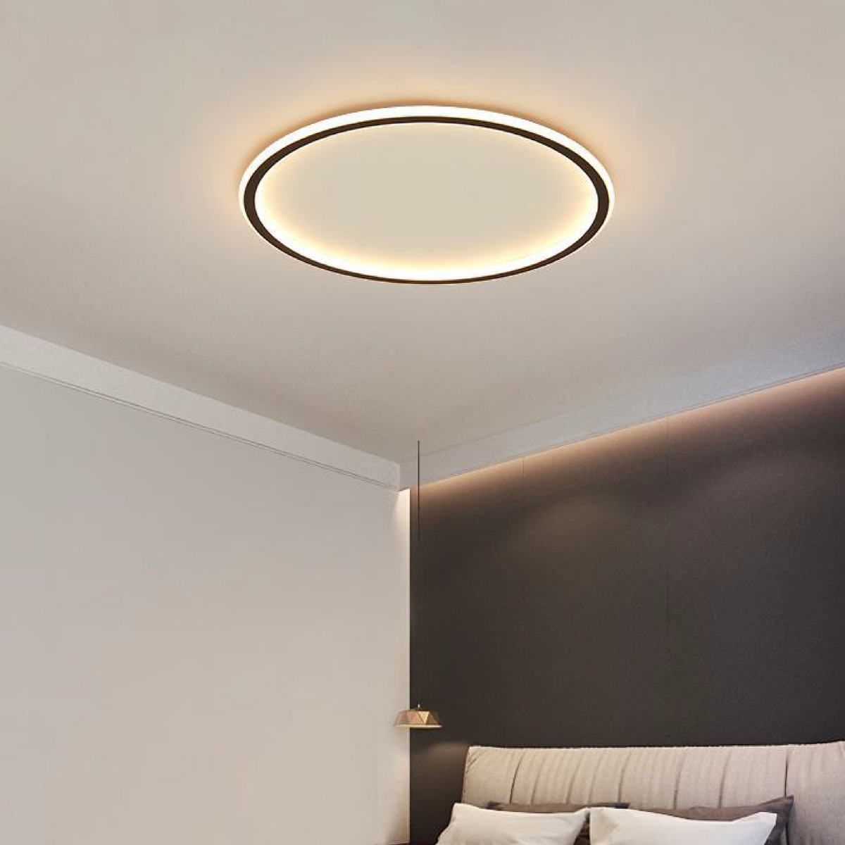 Orbelia | Runde LED Deckenleuchte aus Aluminium und Eisen, Ø 20 bis 80 cm
