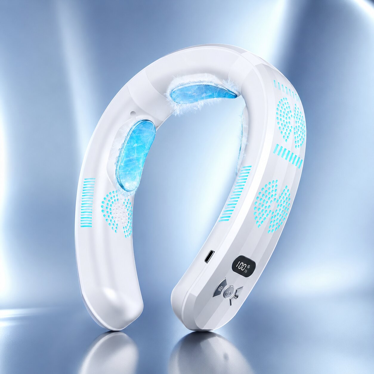 Ventilatore da collo con funzione di raffreddamento e riscaldamento | Ventilatore portatile da collo con 9 livelli e batteria da 6000 mAh | Climavell
