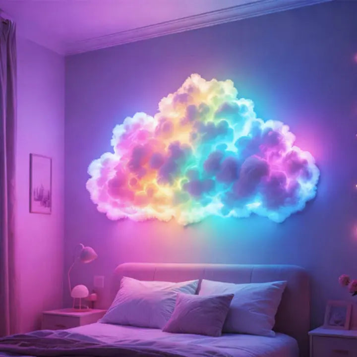 CloudAura | LED Wolkenlampe für die Wand mit RGB, App und USB