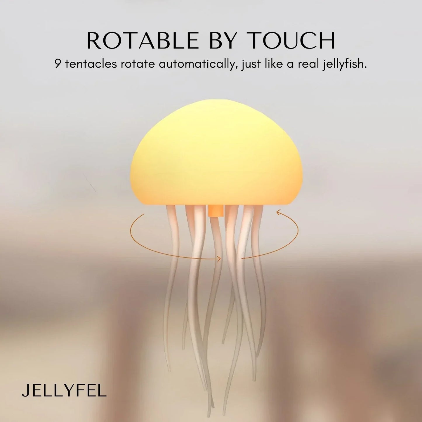 JellyBeat Aura | Lampada medusa LED a cambio colore con effetto movimento per luce d’atmosfera