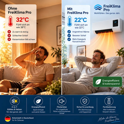 Brisora | Portable 2000 W Fan Heater with Thermostat, Timer and Fan Mode