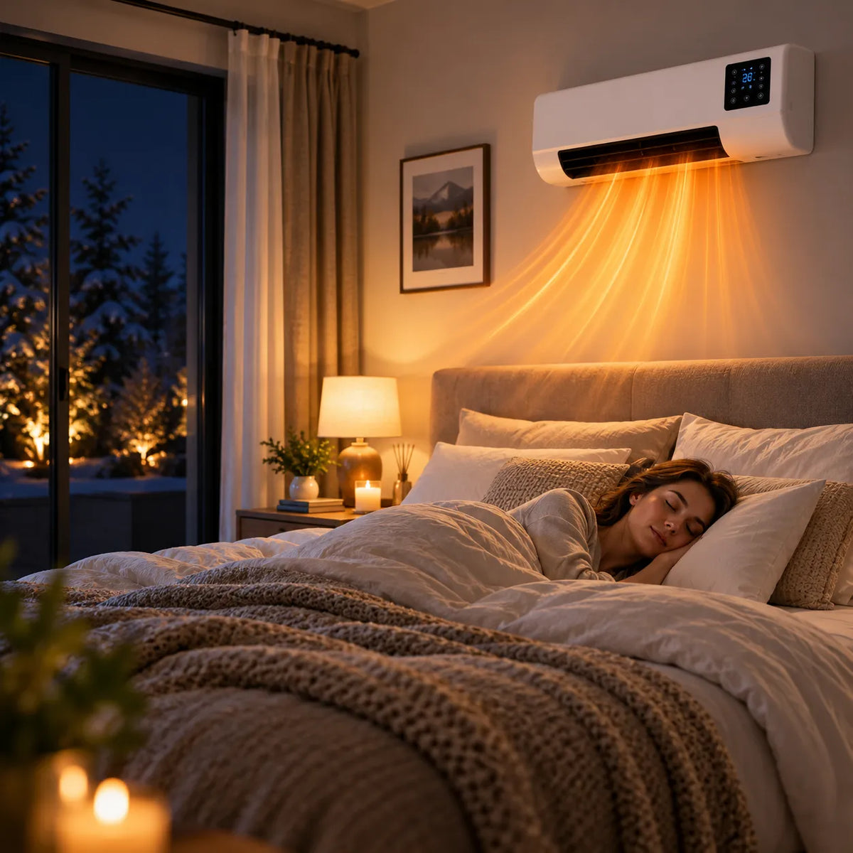 Brisora | Portable 2000 W Fan Heater with Thermostat, Timer and Fan Mode