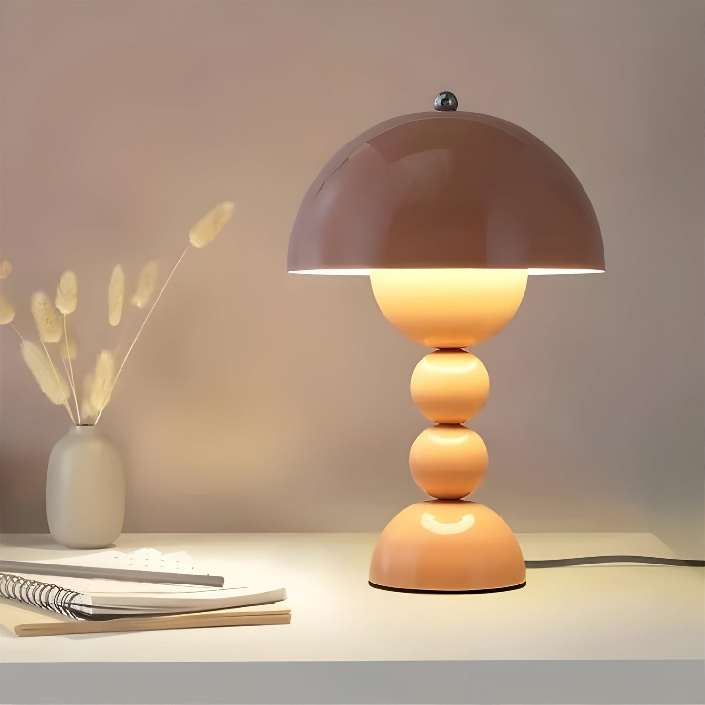 Lyssa | Skandinavische LED-Tischlampe mit Dimmerfunktion