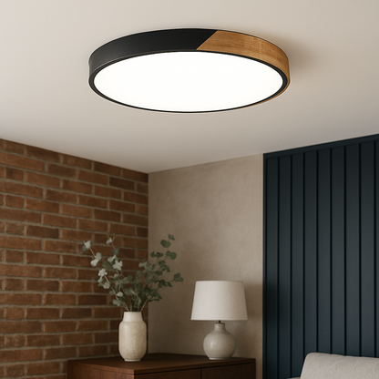 Holvira | Deckenleuchte aus Holz im skandinavischen Stil, Ø 30–50 cm