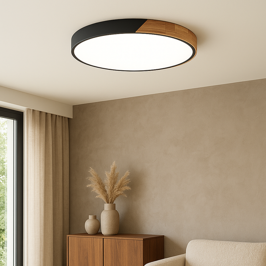 Holvira | Deckenleuchte aus Holz im skandinavischen Stil, Ø 30–50 cm