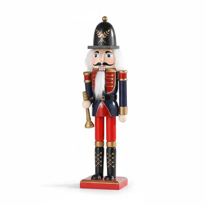 Knackwin | Handgefertigte Weihnachtsfigur aus Holz mit bemalter Uniform