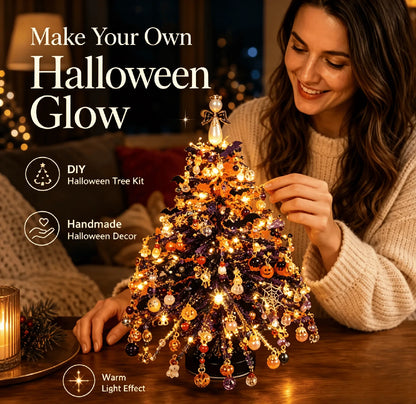 Perlavo | Christmas decoration craft kit: DIY beaded Christmas tree, approx. 20 x 13 cm