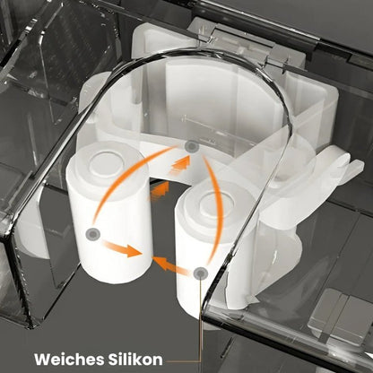 Ordivo | Soporte de pared adhesivo para escobas y fregonas con ganchos