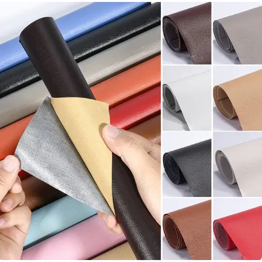 Patcora | Lederreparaturset mit selbstklebenden Patches für Sofa und Autositz