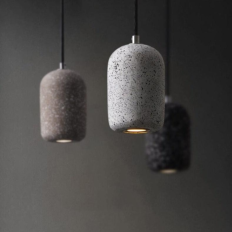 Kiva Cast | lampada a sospensione in cemento dal design industriale con tecnologia LED