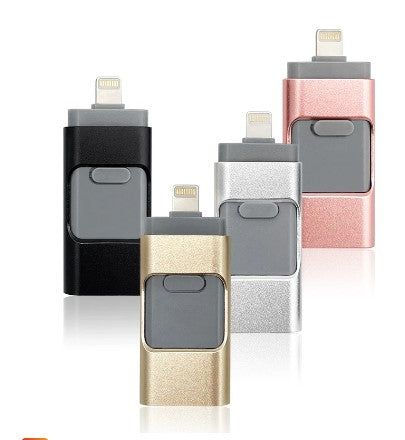 SnapSync | Chiavetta USB 4-in-1 con USB-C, USB-A e Lightning, fino a 128 GB