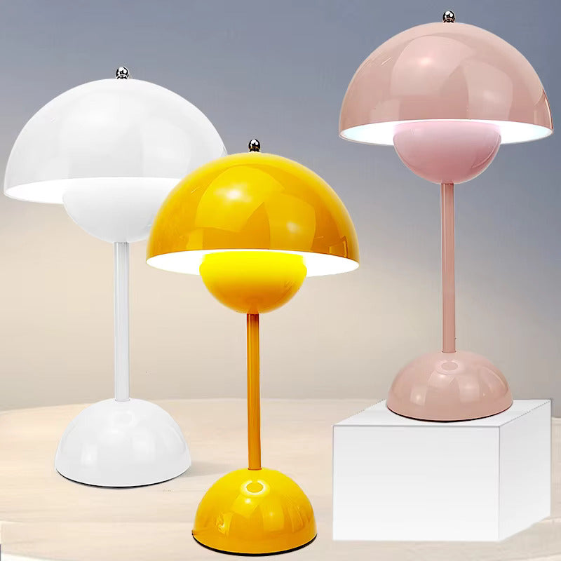 Velunio | Kabellose Retro Tischlampe mit Akku, Touch-dimmbar, bis 10 Std.
