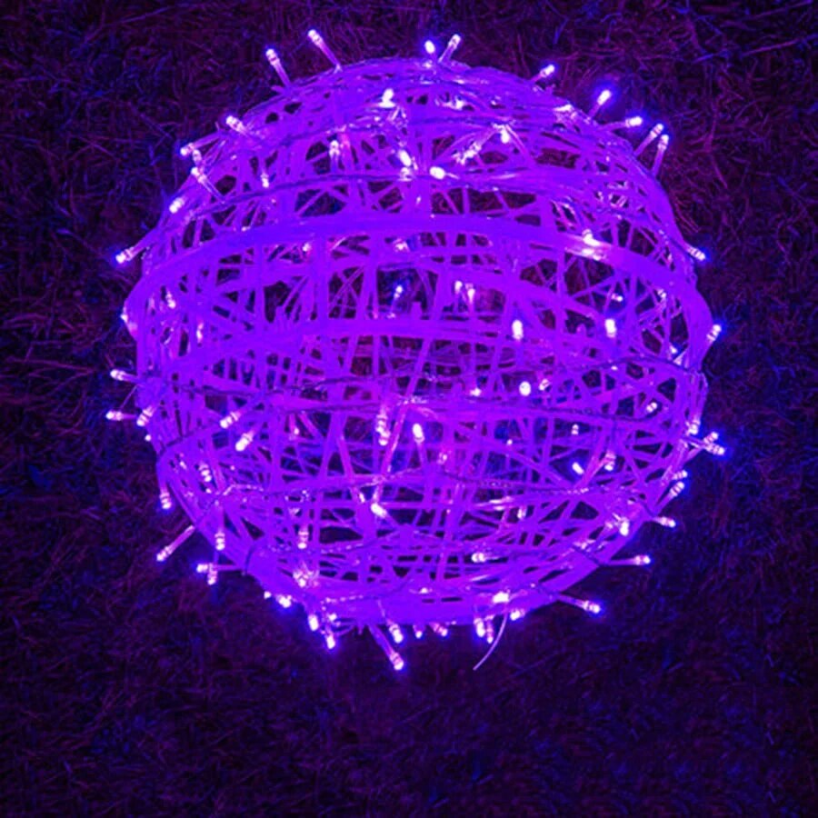 Rattiva | Rattan Lichterkette für außen, wetterfest und verbindbar mit Netzstecker