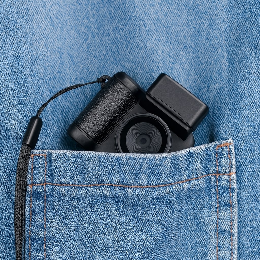 Fotocamera digitale dal design retrò | Fotocamera compatta 1080p per foto, video, viaggi e uso quotidiano | RetroBlick