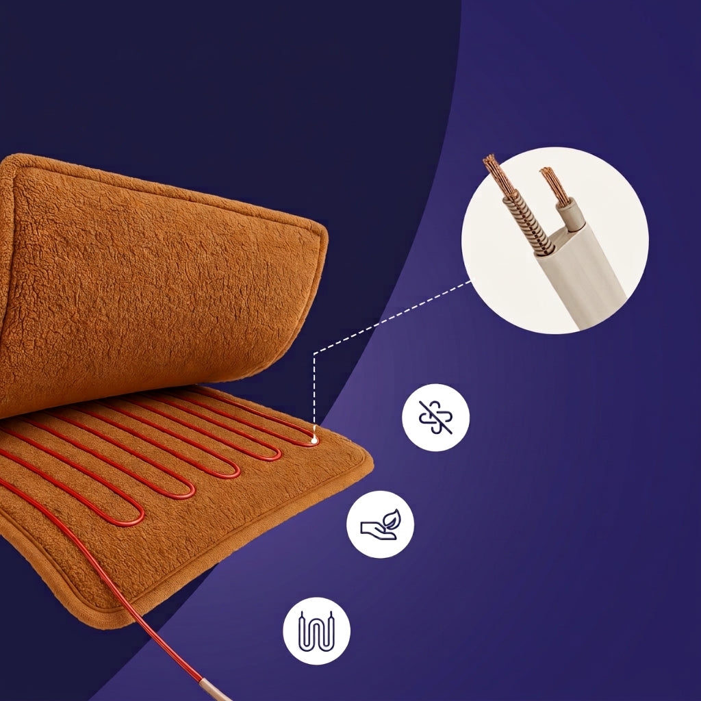 Teddora | Electric Teddy Fleece Heated Blanket, 9 Settings, Timer, Washable