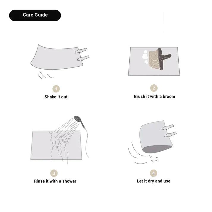 Arketa Halo | Tapis lavable en forme de demi-cercle
