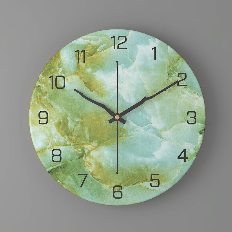Marbelle | Horloge murale moderne effet marbre | Design créatif & élégance intemporelle pour des espaces de vie stylés